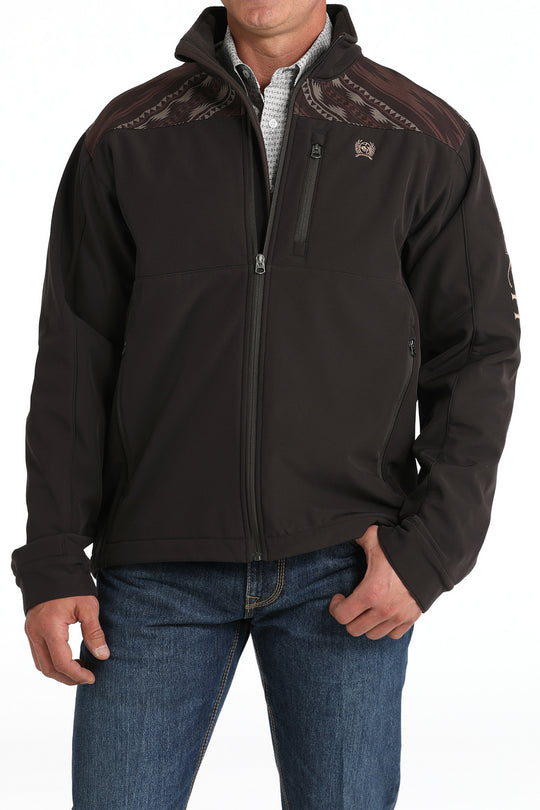 Cinch - Mens Brown Aztec Bonded Jacket