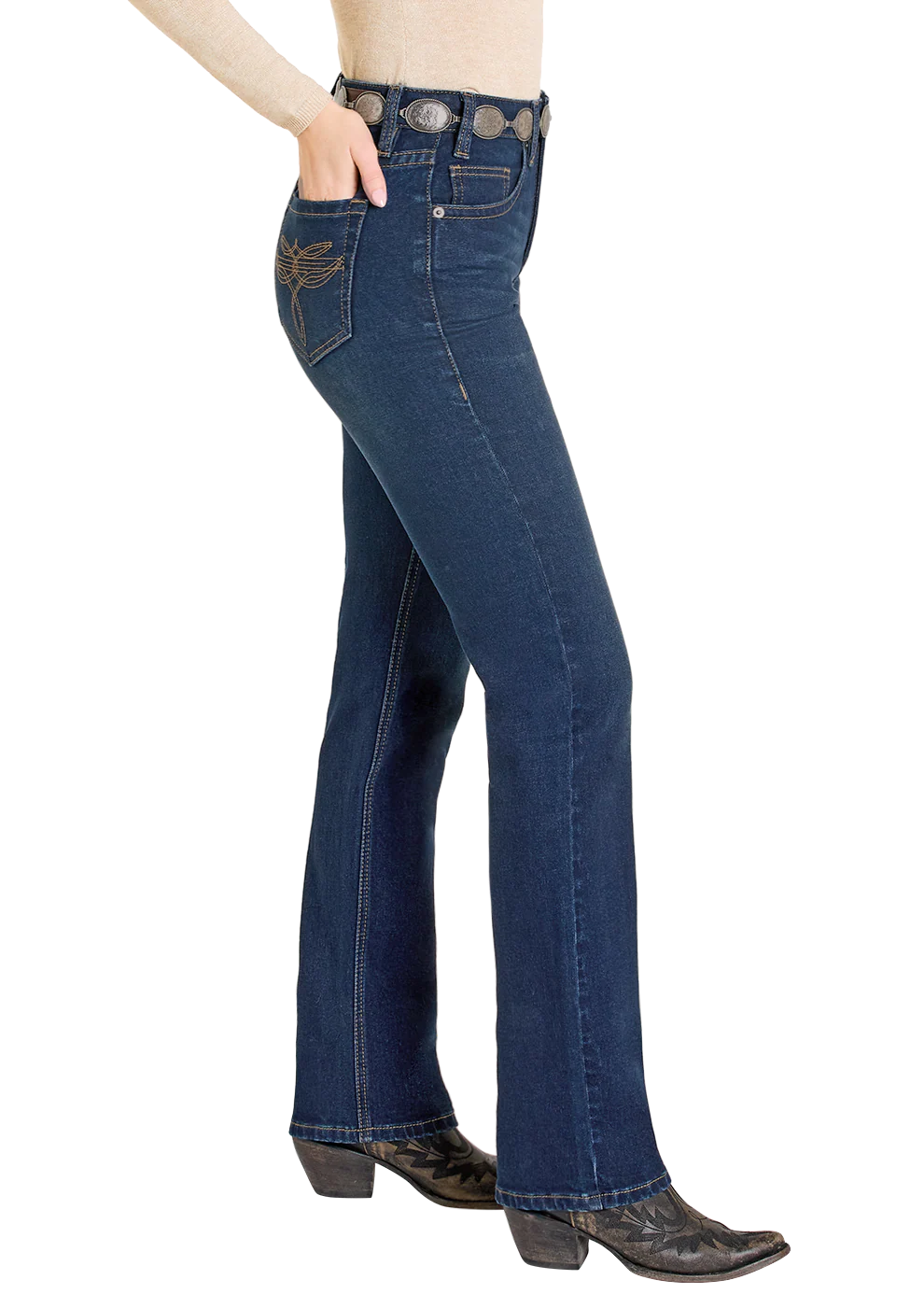 Rock & Roll - Womens Anna High Rise Bootcut Jeans