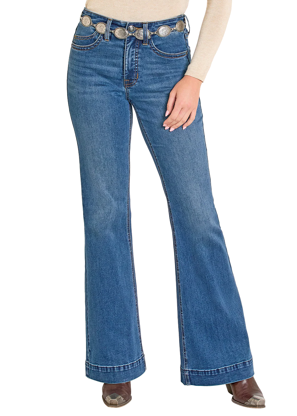 Rock & Roll - Womens Daisy High Rise Trouser Jeans