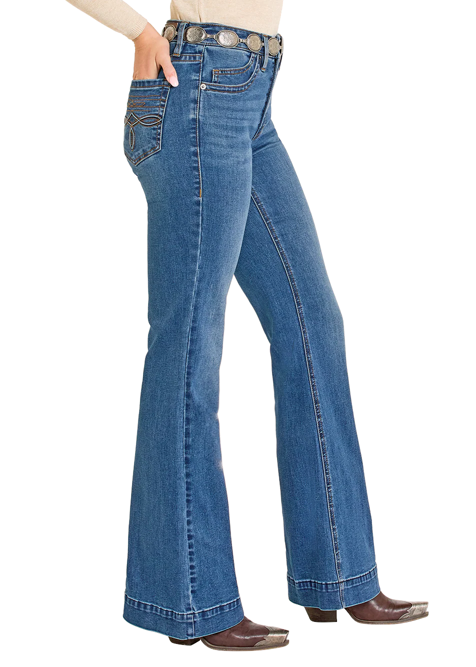 Rock & Roll - Womens Daisy High Rise Trouser Jeans
