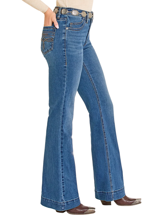 Rock & Roll - Womens Daisy High Rise Trouser Jeans