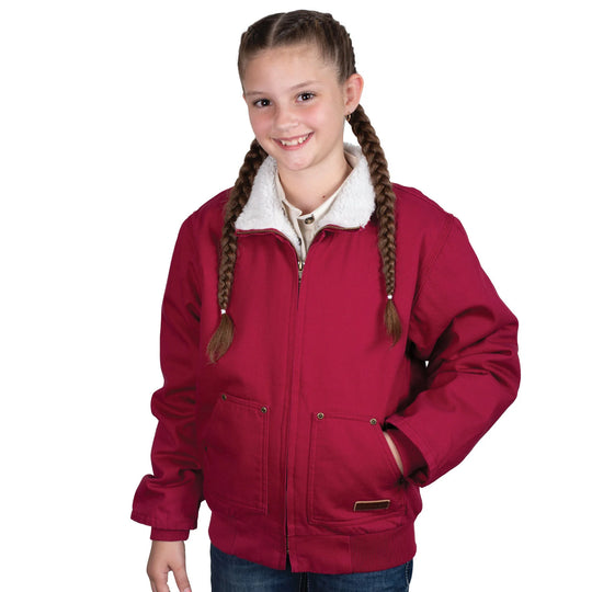 Just Country - Kid's Diamantina Sherpa Jacket Very Berry