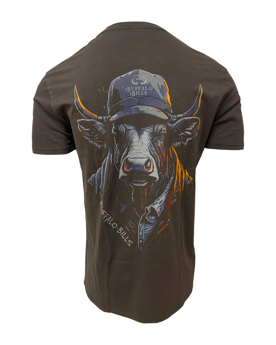 BBWS - Mens Faded Black Bull Tee