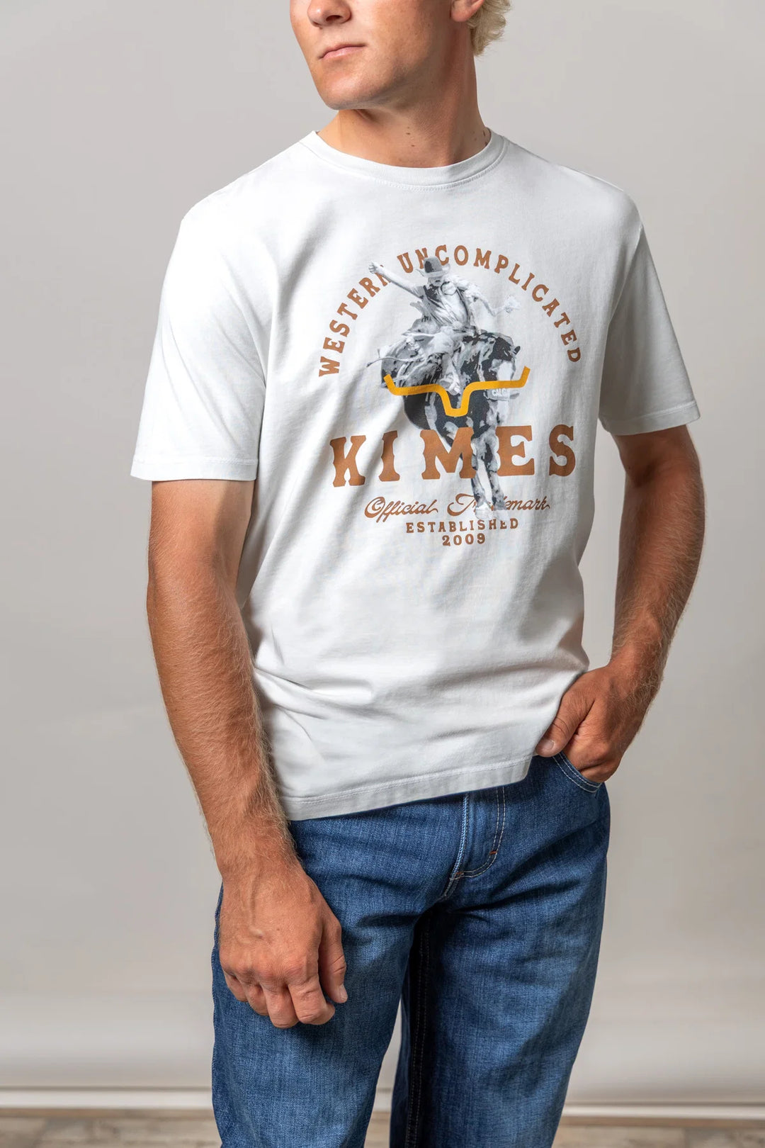 Kimes Ranch - Mens Break Through Natural Tee