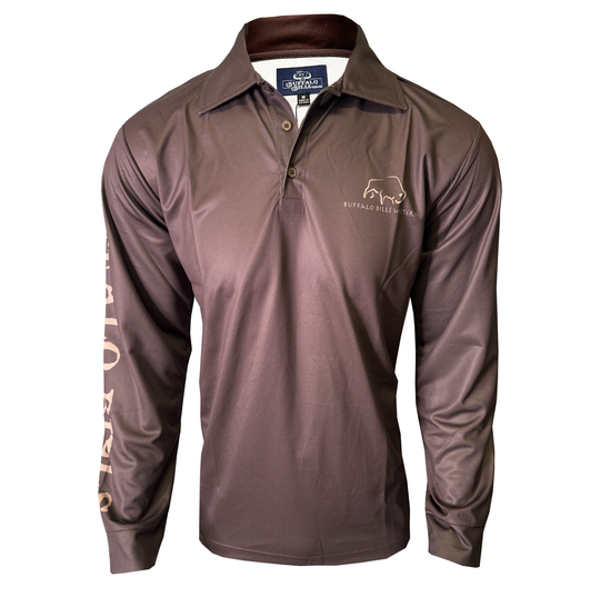 BBWS - Mens Brown NT Map Fishing Shirt