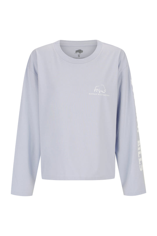 BBWS - Womens Martina Powder Blue Long Sleeve Tee