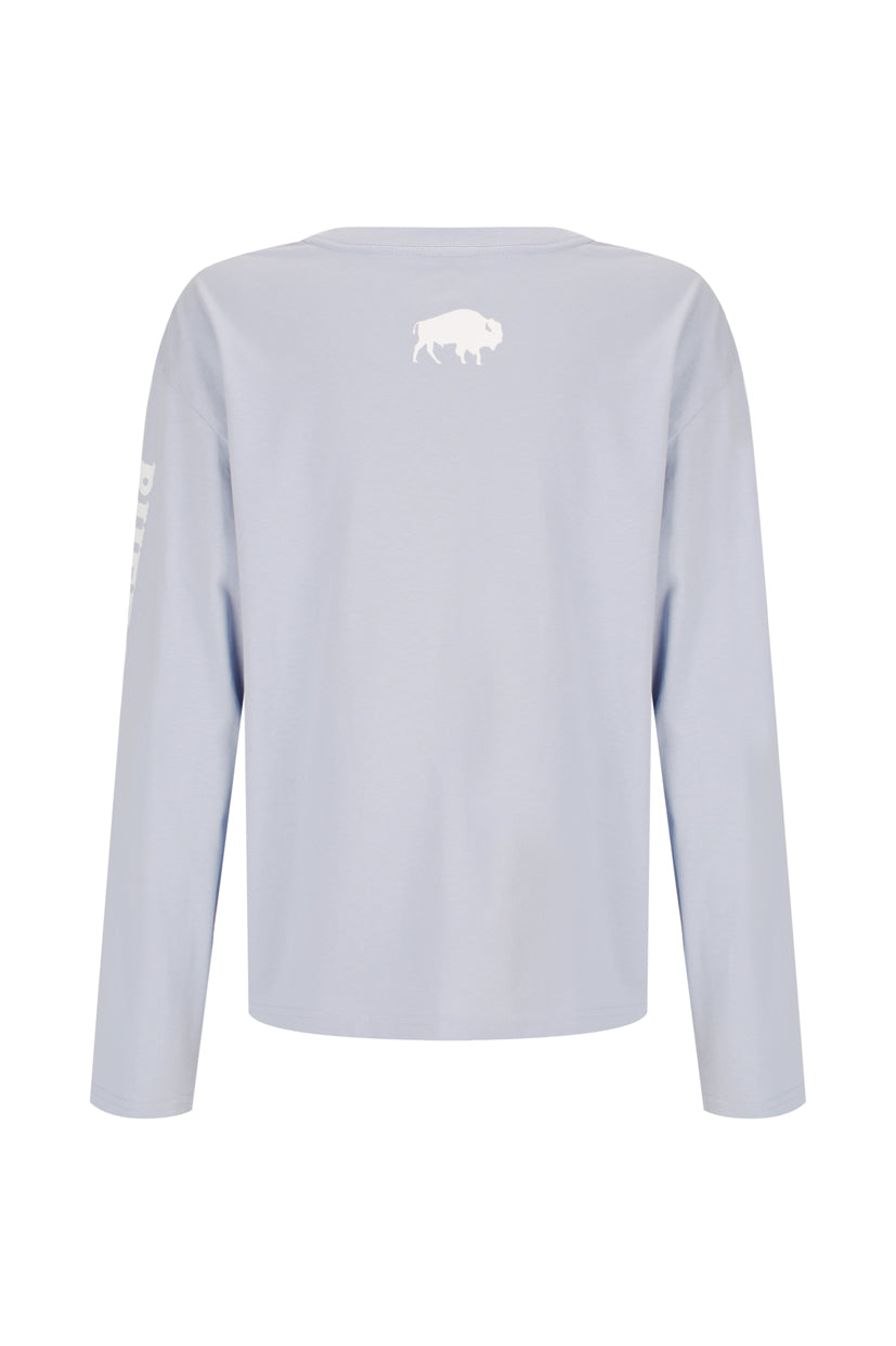 BBWS - Womens Martina Powder Blue Long Sleeve Tee