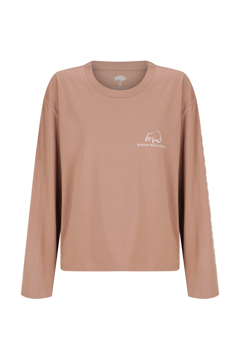 BBWS - Womens Martina Hazy Pink Long Sleeve Tee