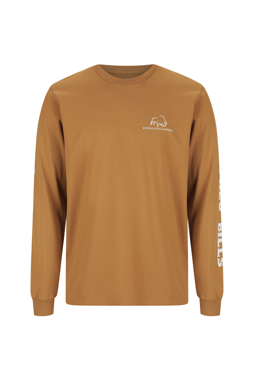 BBWS - Mens Khaki Long Sleeve Tee