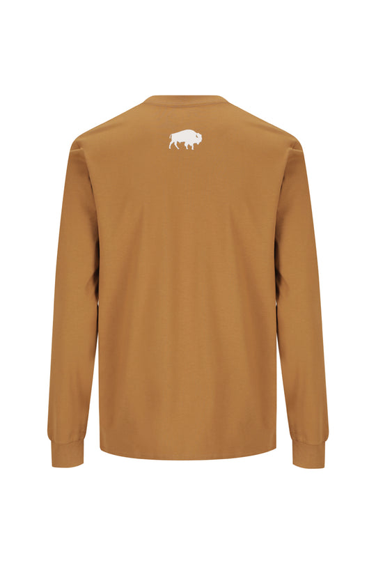 BBWS - Mens Khaki Long Sleeve Tee