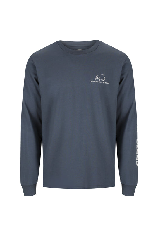 BBWS - Mens Petrol Blue Long Sleeve Tee