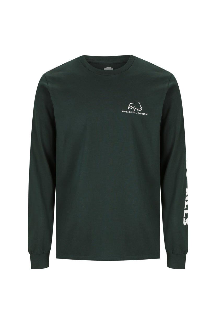 BBWS - Mens Pine Green Long Sleeve Tee