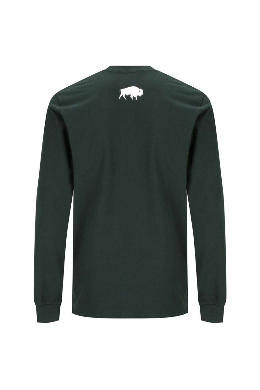 BBWS - Mens Pine Green Long Sleeve Tee