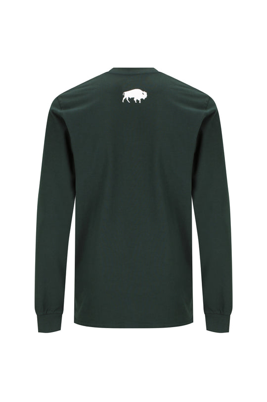 BBWS - Mens Pine Green Long Sleeve Tee