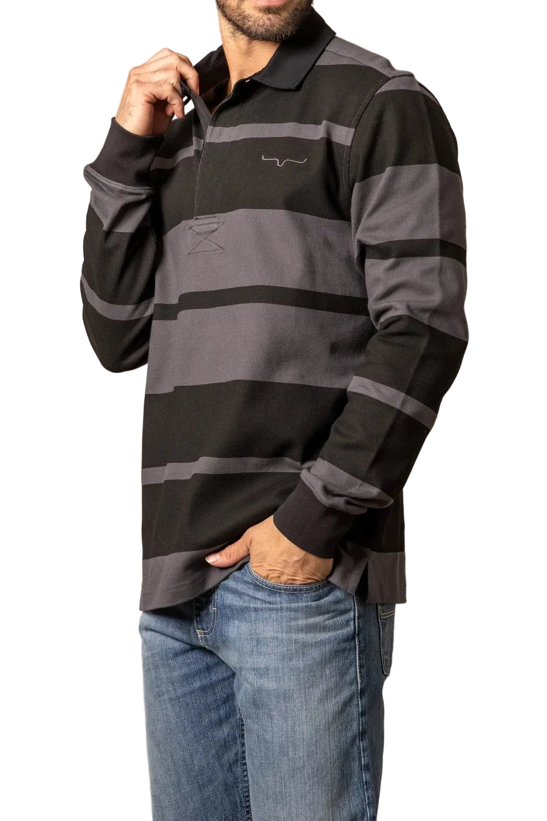 Kimes Ranch - Men's Bulldog Rugby Black