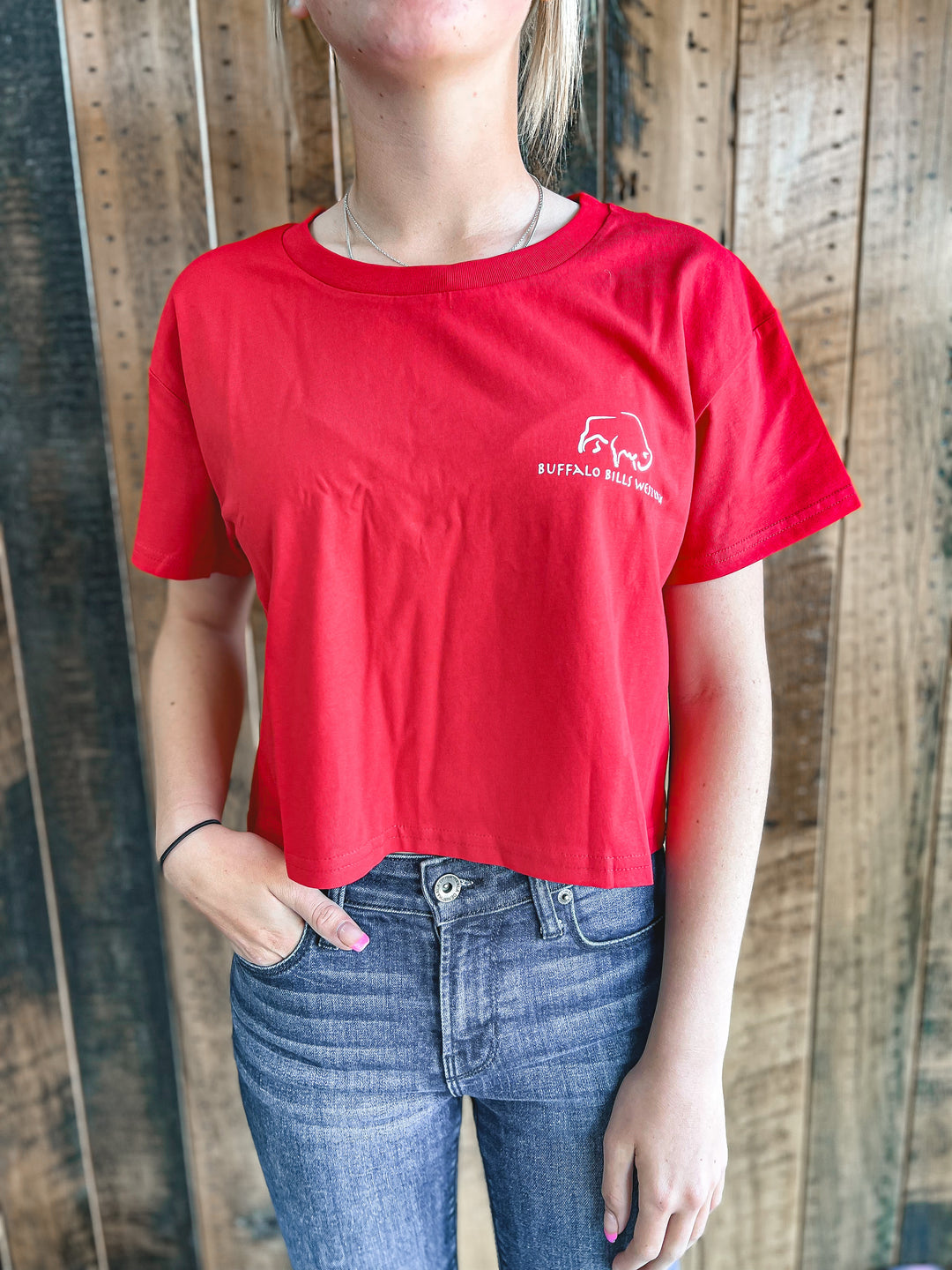 BBWS - Womens NT Red Crop Top