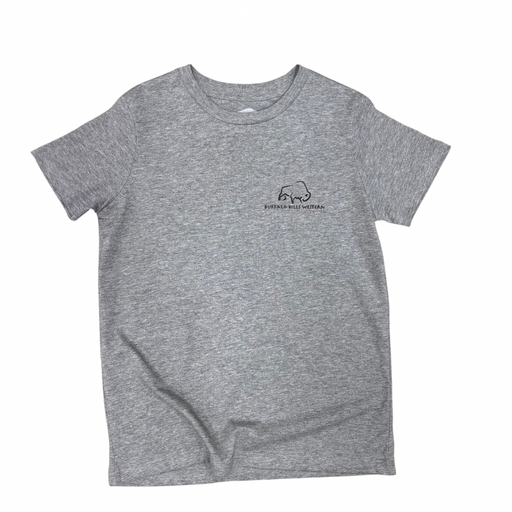 BBWS - Kids Grey Buff Ringer Tee