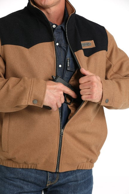 Cinch - Mens Wool Brown/Tan Jacket