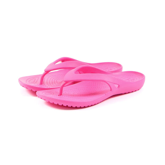 Crocs Womens Kadee II Flip Electric Pink Buffalo Bills Western Store