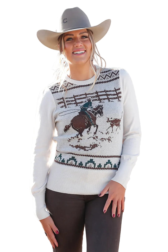 Cruel Girl - Womens Rope Like A Girl Knit Sweater