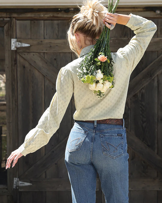 Cinch- Sage Girlfriend Fit Snap Western Shirt