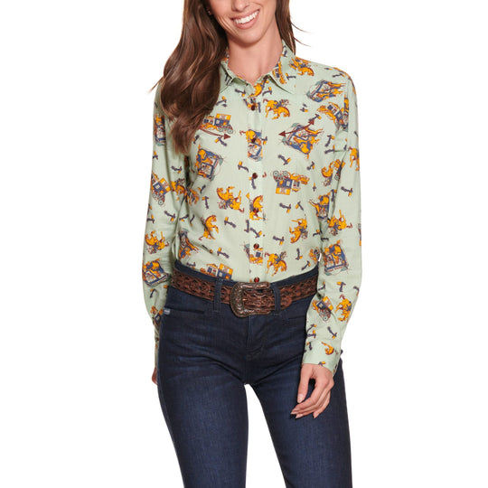 Cruel Girl - Womens Retro Cowboy Arena Shirt