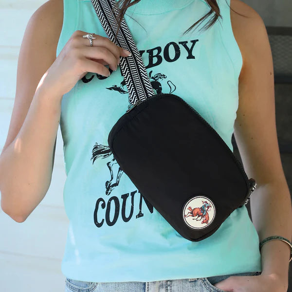 Cruel Girl - Women's Black Bronc Belt Bag
