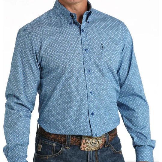 Cinch - Mens Baker Blue Arena Shirt