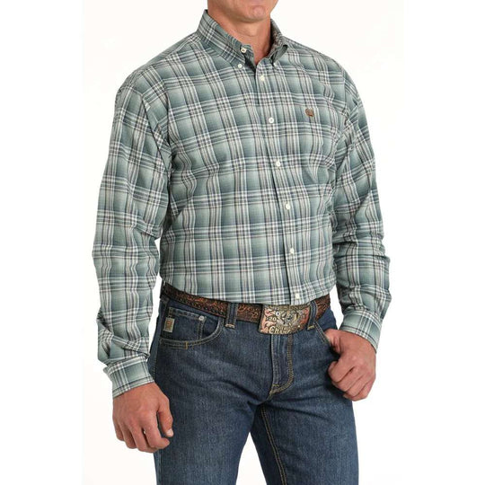 Cinch - Mens Green Gerry Arena Shirt