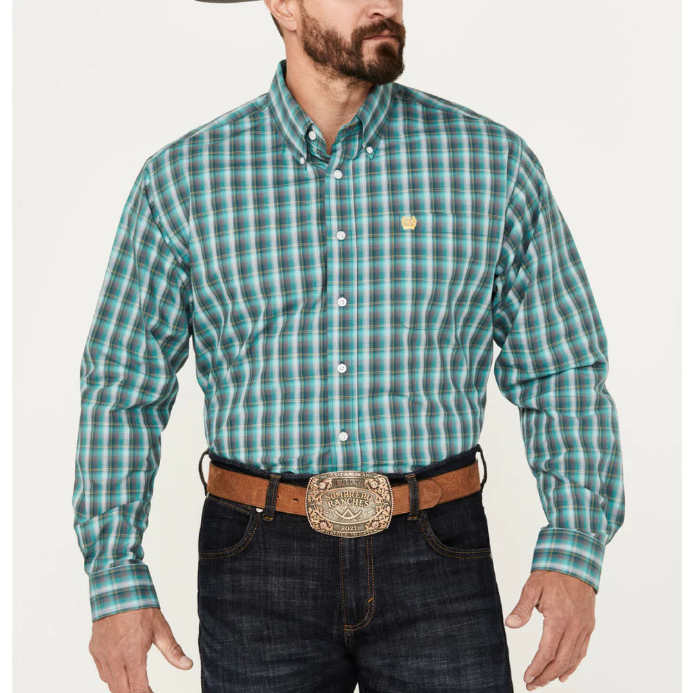 Cinch - Mens Texas Turquoise Arena Shirt