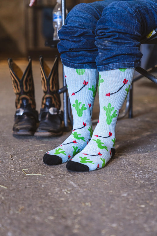 Lucky Chuck - Cowboy Compass Performance Socks