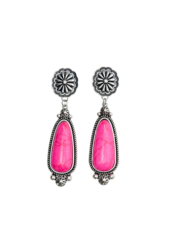 West & Co - Pink Concho Carly Earrings