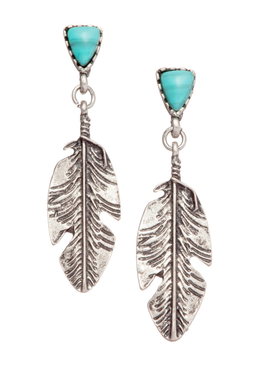 West & Co - Maribelle Feather Earrings