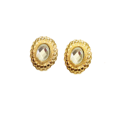 West & Co - Delilah Clear Gold Earrings
