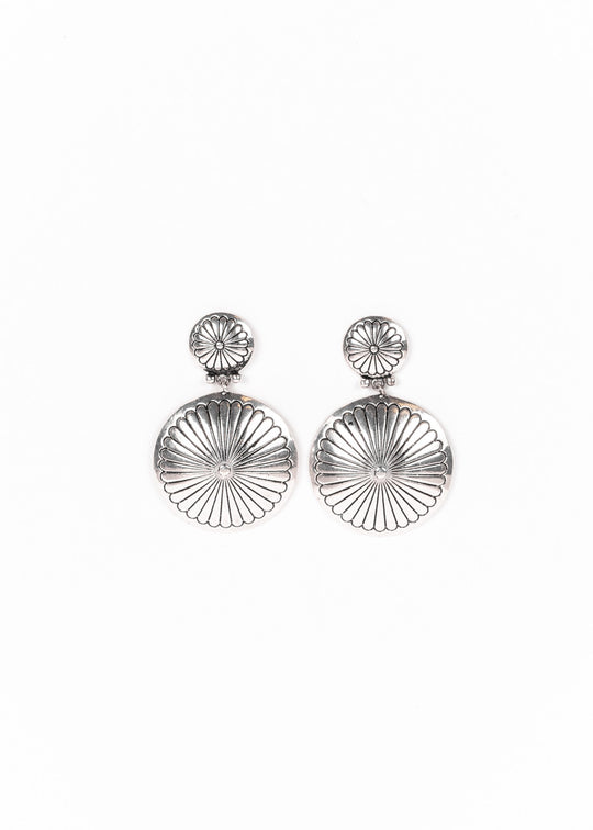 West & Co - Ruby Silver Earrings