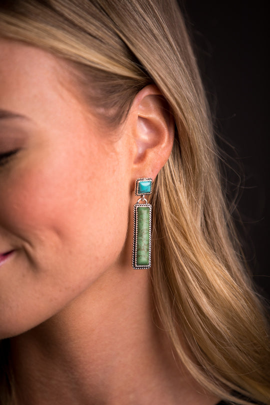 West & Co - Sutton Turquoise Post Earrings