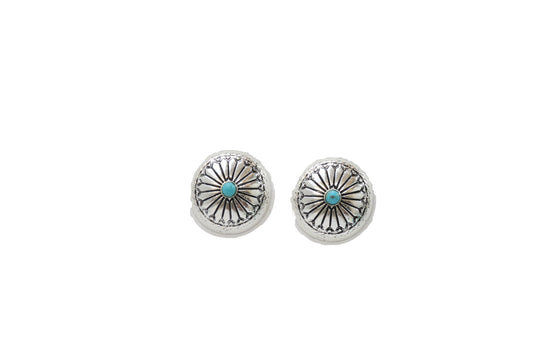 West & Co - Turquoise Sienna Concho Earrings