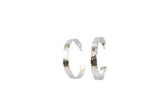 West & Co - Hadley Silver Hoop Earrings