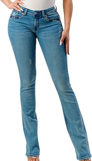 Grace in LA - Womens Easy Fit Aztec Jeans