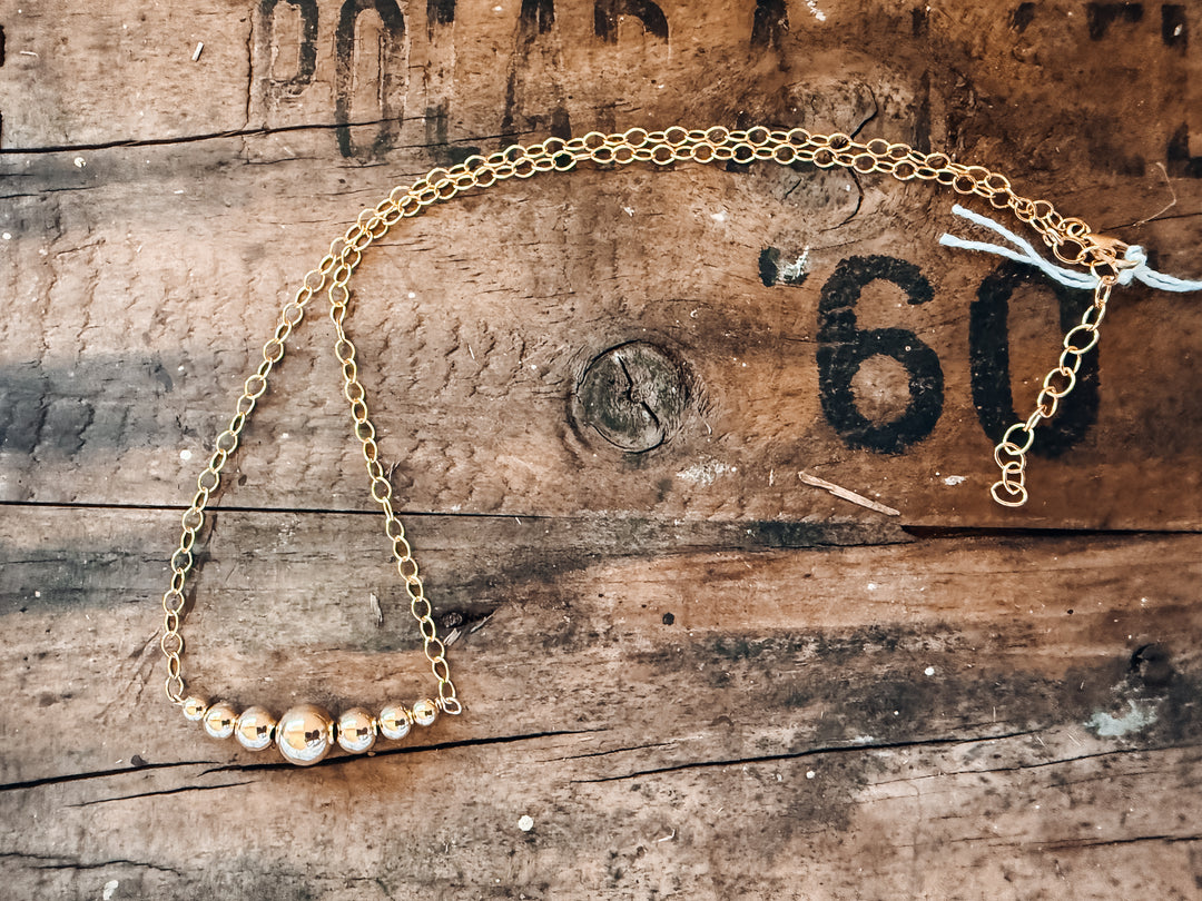 Buffalo Belle - Jessie Gold Ball Necklace
