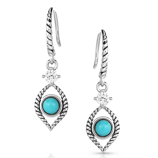 Montana Silversmith - Turquoise Crystal Earrings