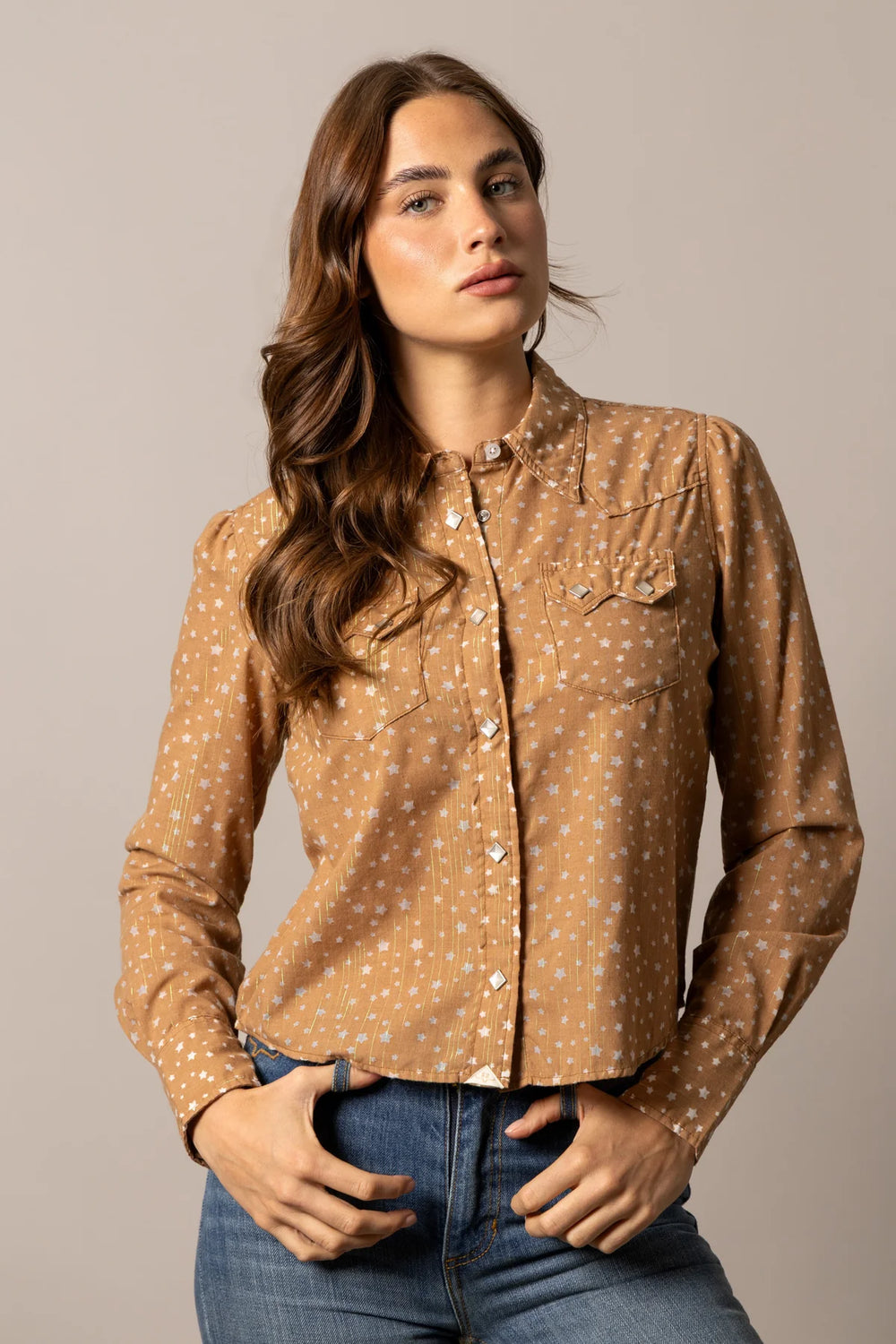 Kimes Ranch - Women's Etoile Blouse Tobacco