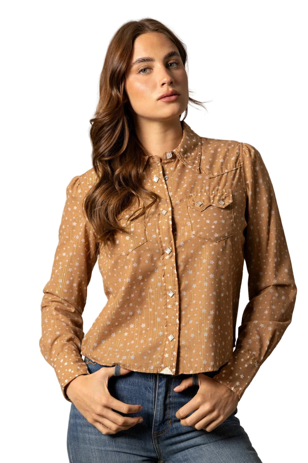 Kimes Ranch - Women's Etoile Blouse Tobacco