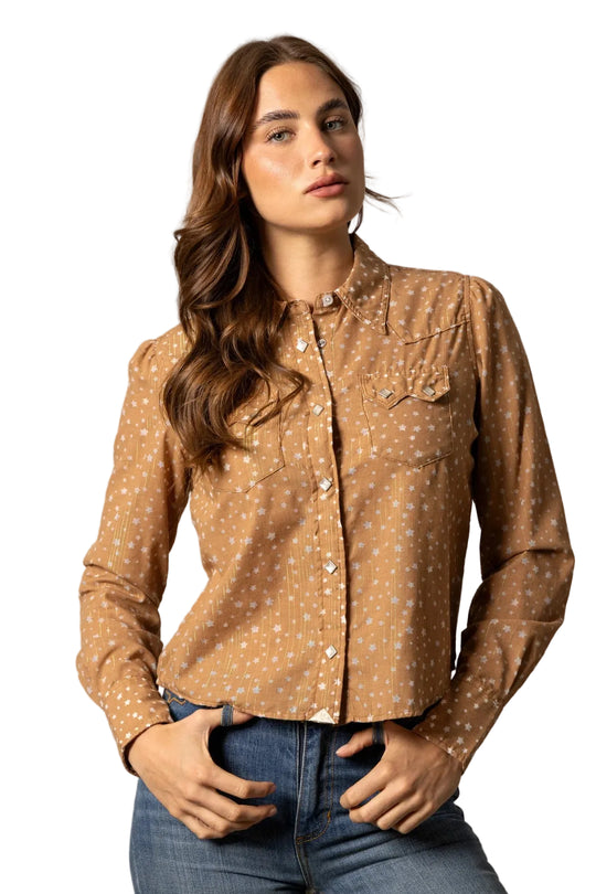 Kimes Ranch - Women's Etoile Blouse Tobacco