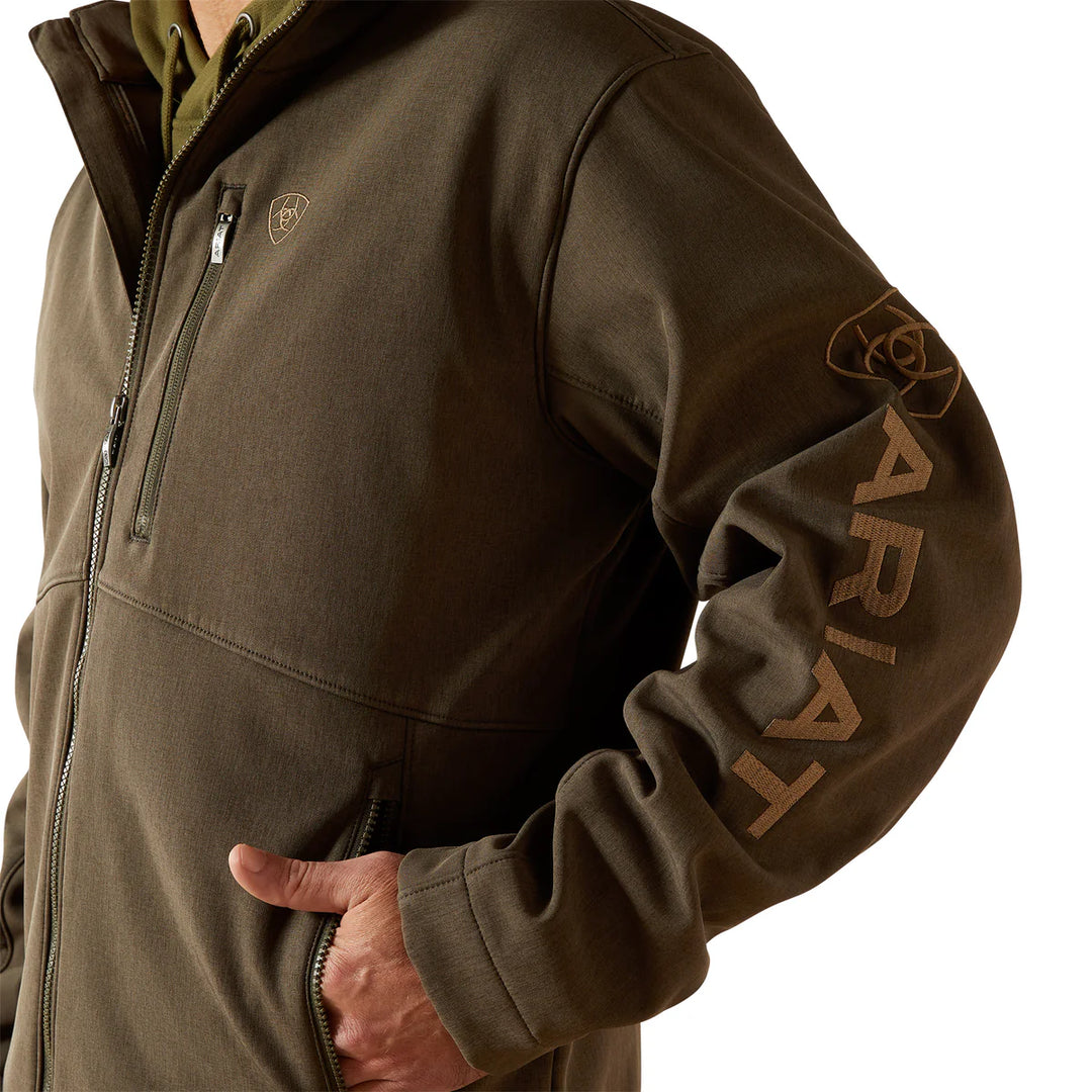 Ariat - Men's Logo Softshell Jacket Earth Green Heather