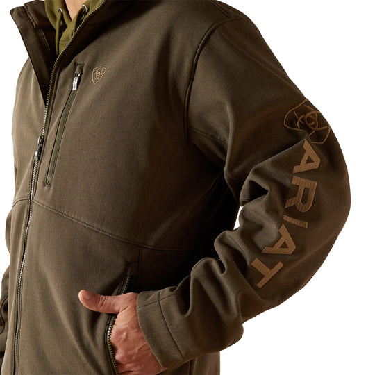 Ariat - Men's Logo Softshell Jacket Earth Green Heather