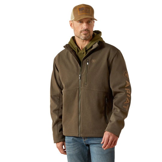 Ariat - Men's Logo Softshell Jacket Earth Green Heather