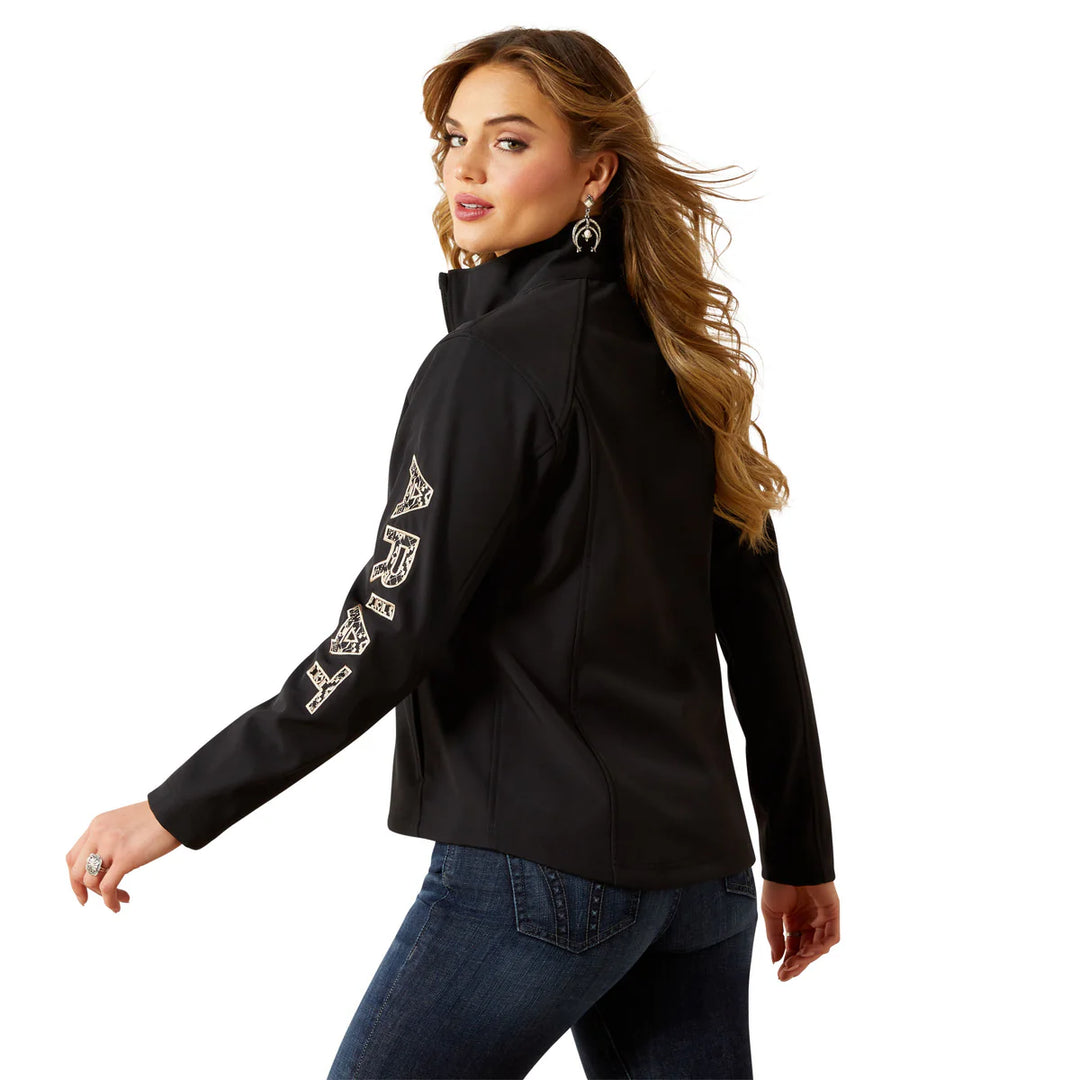 Ariat - Women's Logo Softshell Jacket Black/Southwest Minimal Print