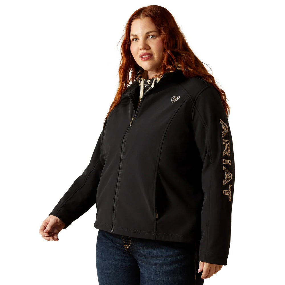 Ariat - Women's Logo Softshell Jacket Black/Southwest Minimal Print