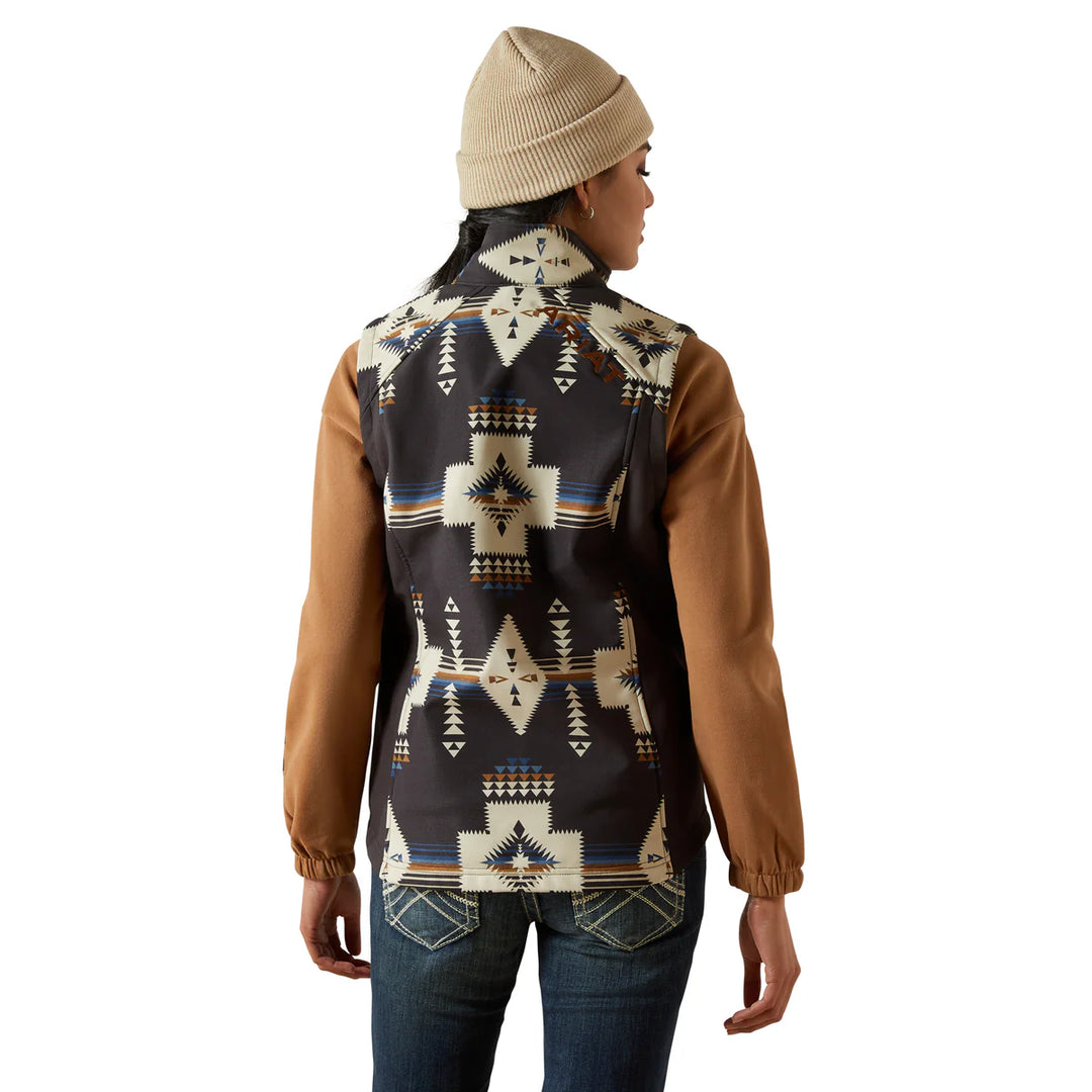 Ariat - Women's Logo Softshell Print Vest Thornstone